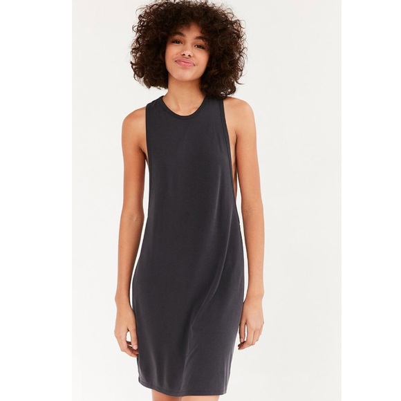 Free People Dresses & Skirts - Silence + Noise Gray / Black Washed Tank Dress